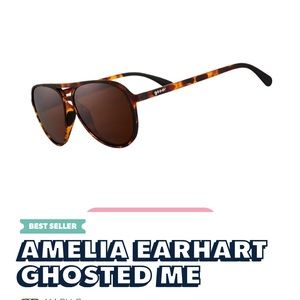AMELIA EARHART GHOSTED ME Goodr sunglasses